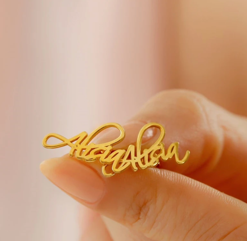 Signature Name Earrings