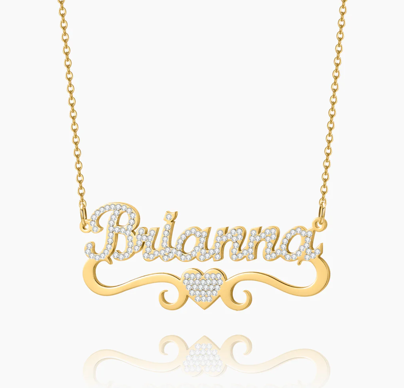 Blinged Out Name Necklace